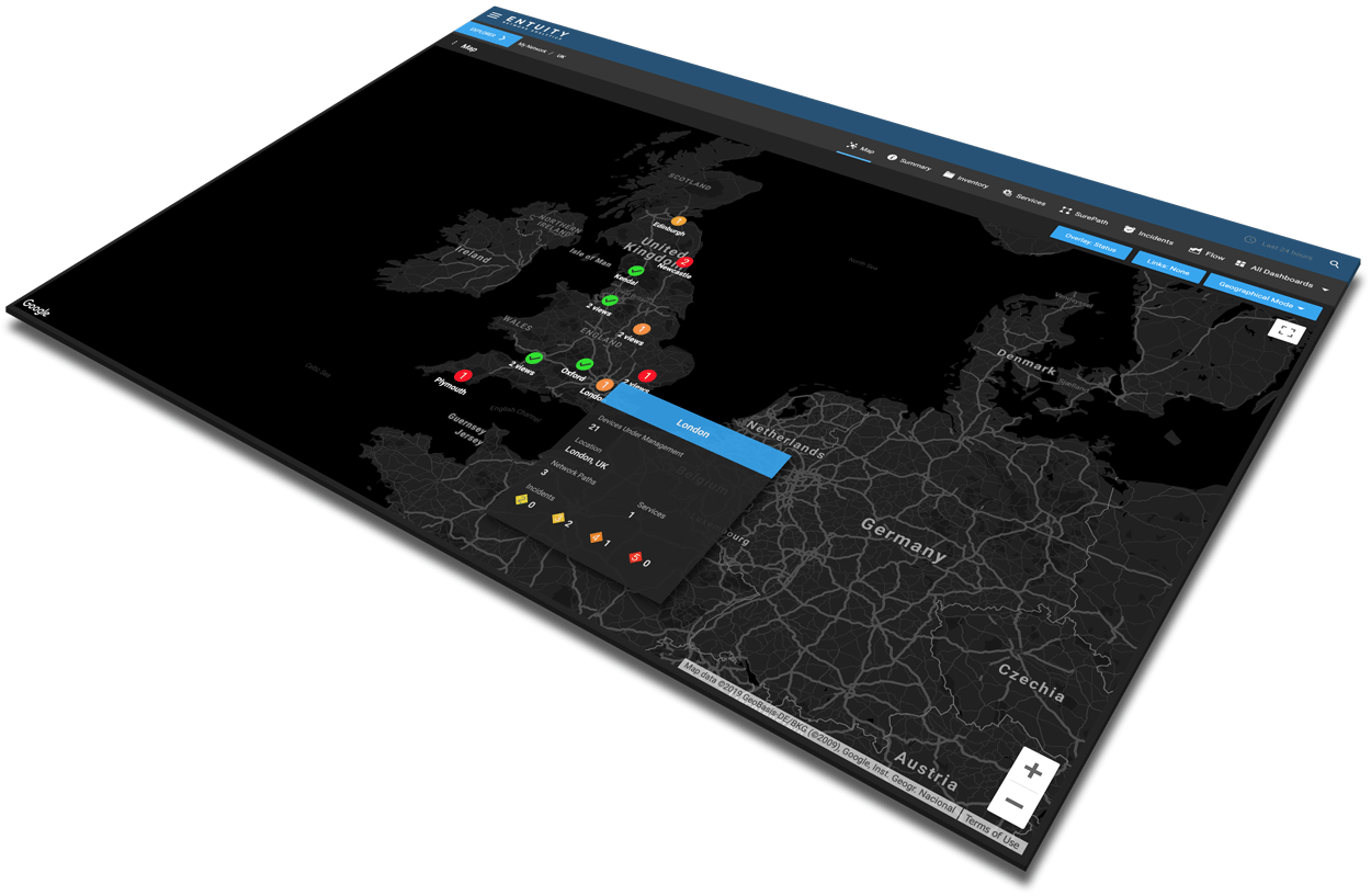 automated network diagram software on tablet