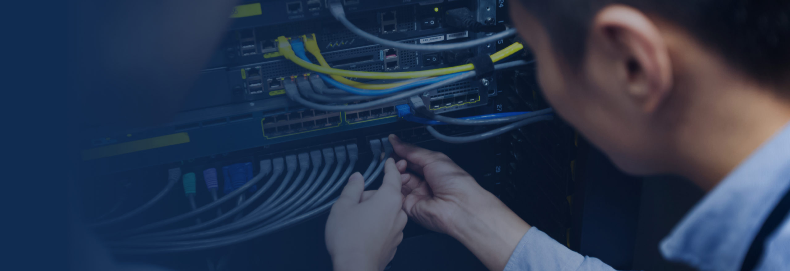 man providing IT deployment services