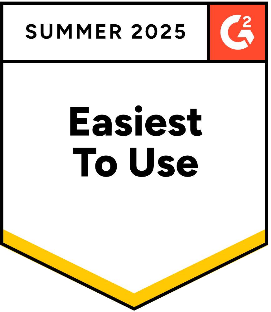 G2 Summer 25 Entuity Easiest To Use Badge