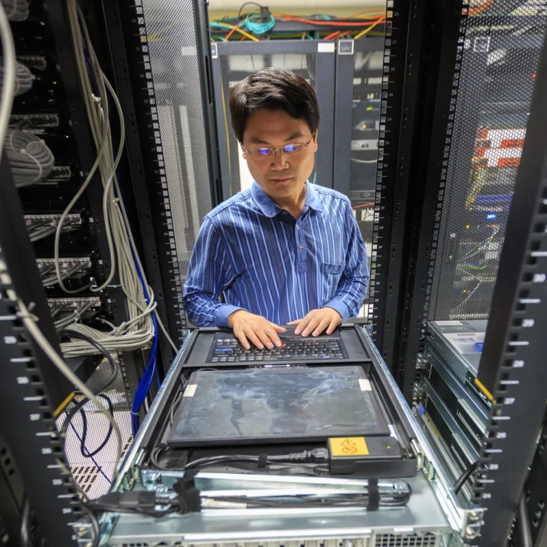 man planning to move data center equipment