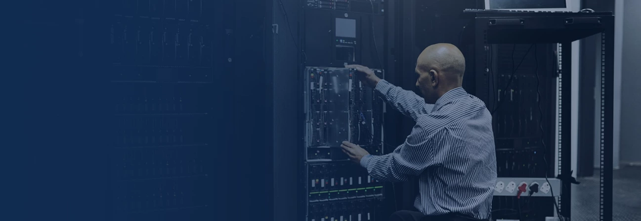 remote infrastructure management companies have employees like this man to manage and monitor your IT environment